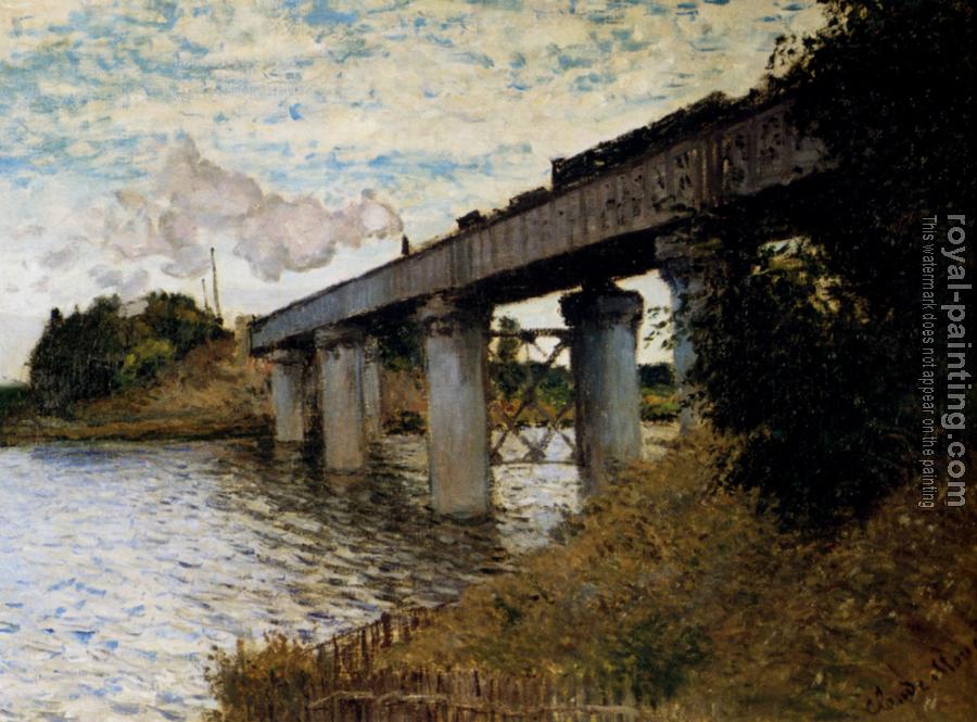 Claude Oscar Monet : The Railway Bridge At Argenteuil